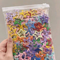 10/30/50pcs Colorful Star BB Hair Clips Girls Y2K Cute Star Barrettes Women Simple Metal Snap Clip Headdress Hair Jewelry Access Qme 50pcs