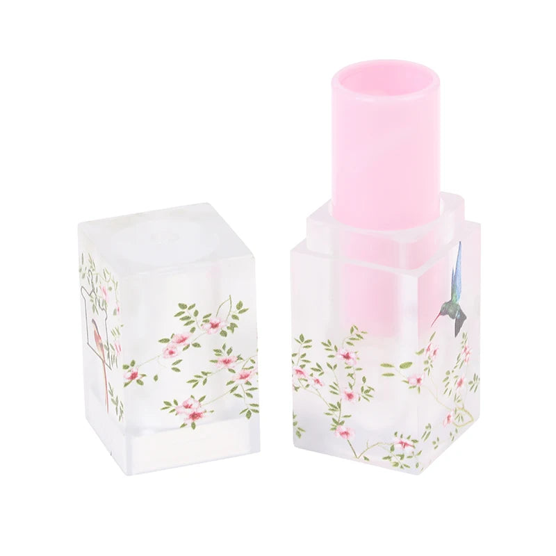 Small Square Lipstick Tube Empty Container Lip Balm Makeup Fresh Qme