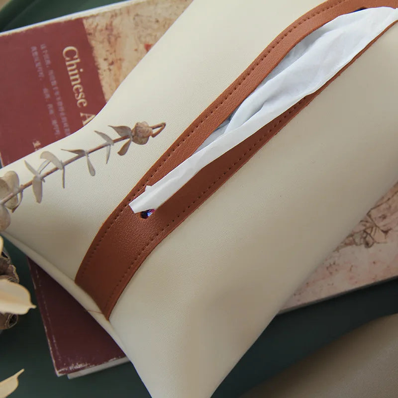 Simple Matching Tissue Bag Car Box Pumping Hanging Decorative Cover Qme
