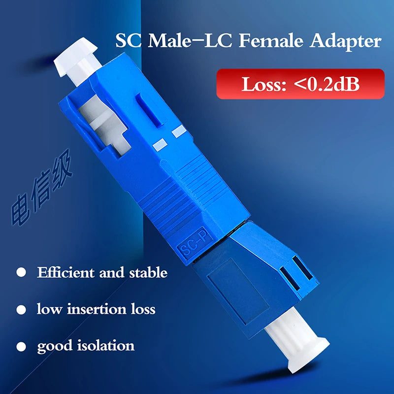 Optical Fiber Conversion Connector SC Male LC Female Single Mode Qme
