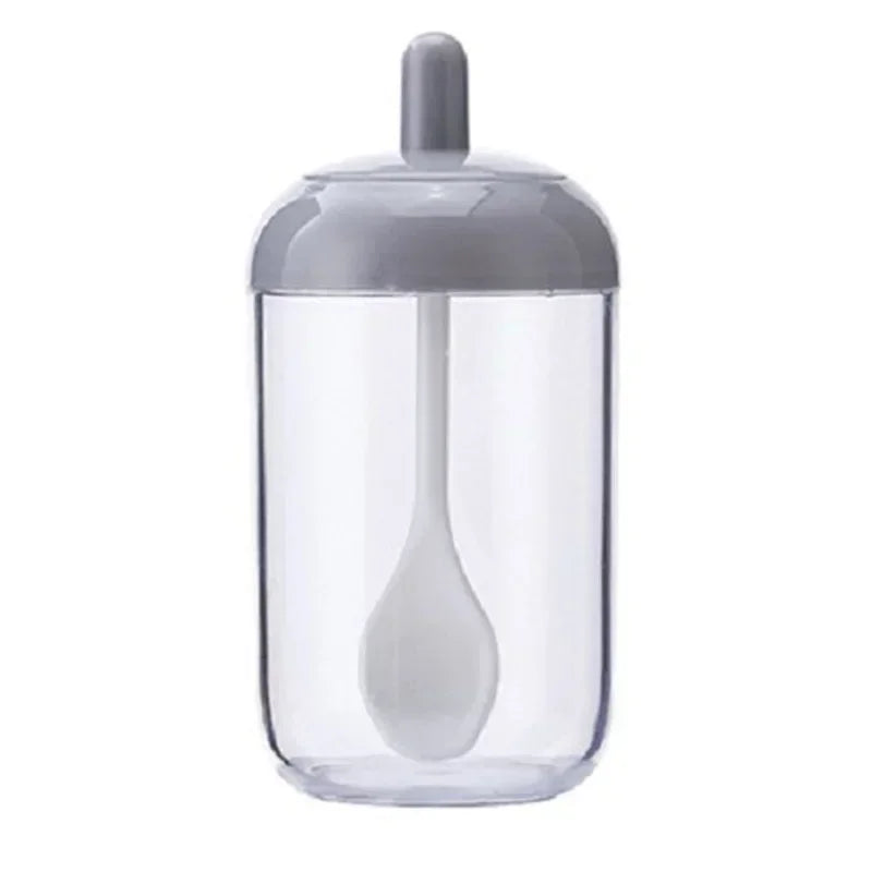 Glass Spices Jars Stickers Salt Sugar Powder Olive Oil Pepper Qme Grey
