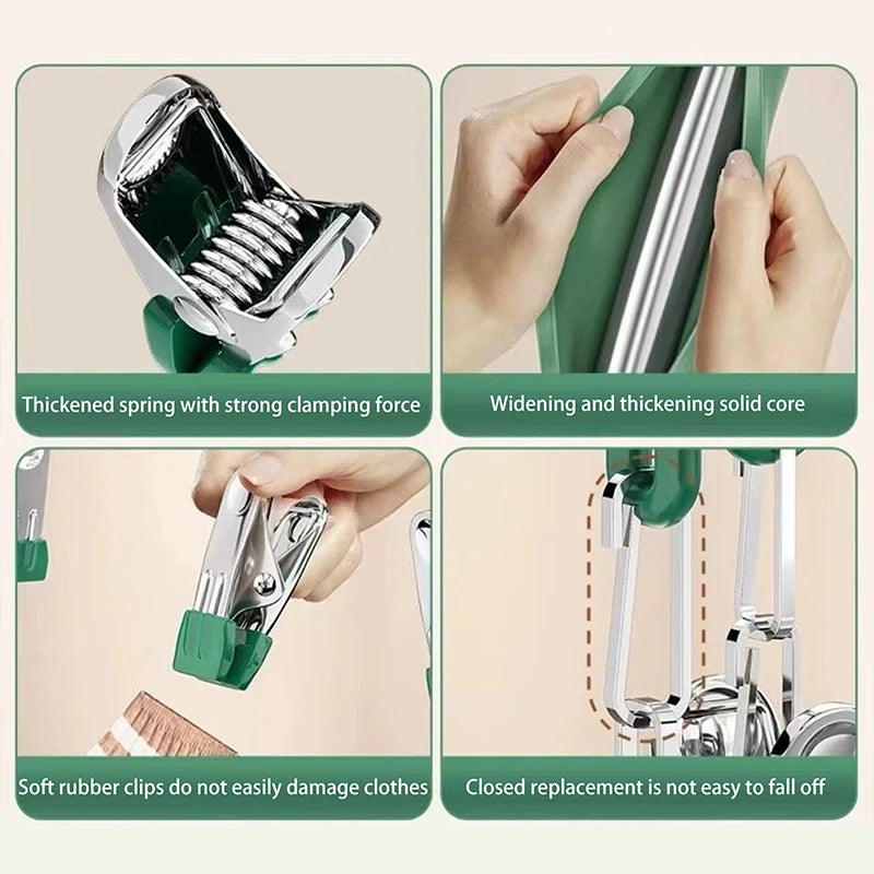 Stainless Steel Sock Rack Clothes Multifunctional Household Unmarked Qme