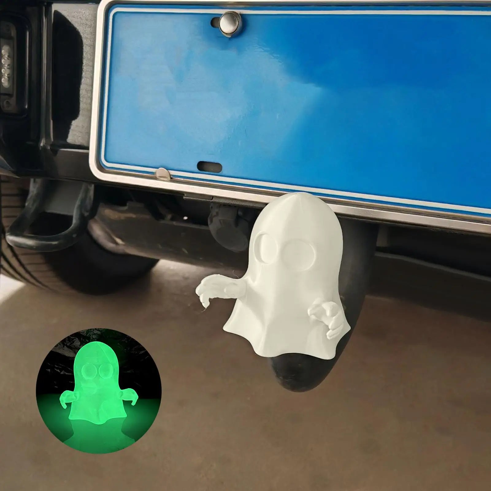Trailer Hitch Cover Decoration Glow In TheDark Vehicle Decoration Trailer Hitch Cover Plug For Men Friends Family Husband Him Qme