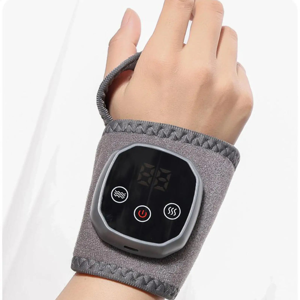Foot Massager 4 Heat Levels Foot Ankle Massager Heating Warmer Wrap Pad Brace for Women Men Muscle Nerve Relief Calf Knee Spa Qme