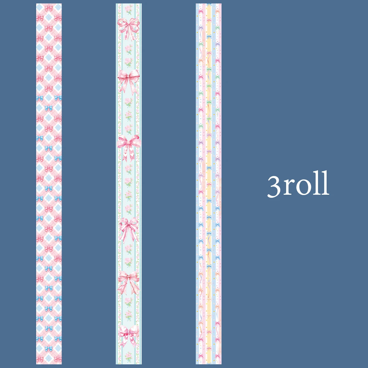 3 Rolls Plaid Texture Washi Tape Set for Scrapbooking DIY Journal Collage Art Phone Case Notebook Decoration Gift Craft Supplies Qme B