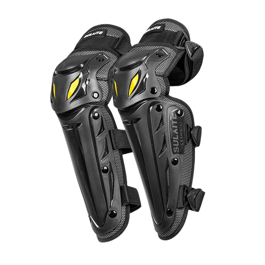 Racing Knee Pads Breathable Off-Road Knee Protector PP Motorbike Knee Guard Motorcycle Elbow Protector for MTB Riding Off-Road Qme Knee Pad