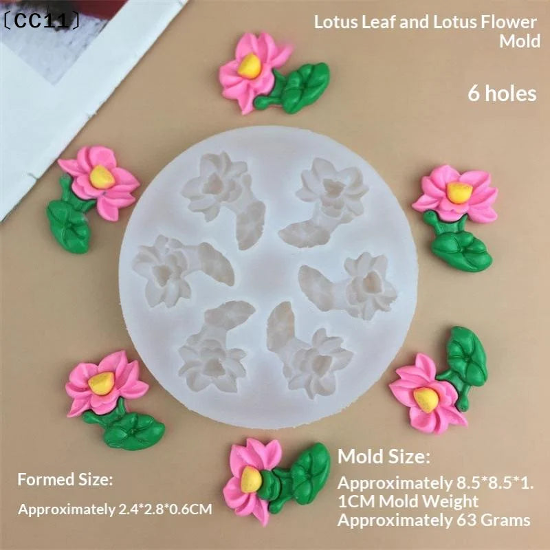 Flower Tulip Silicone Sugarcraft Mold Resin Tools Chocolate Cupcake Qme
