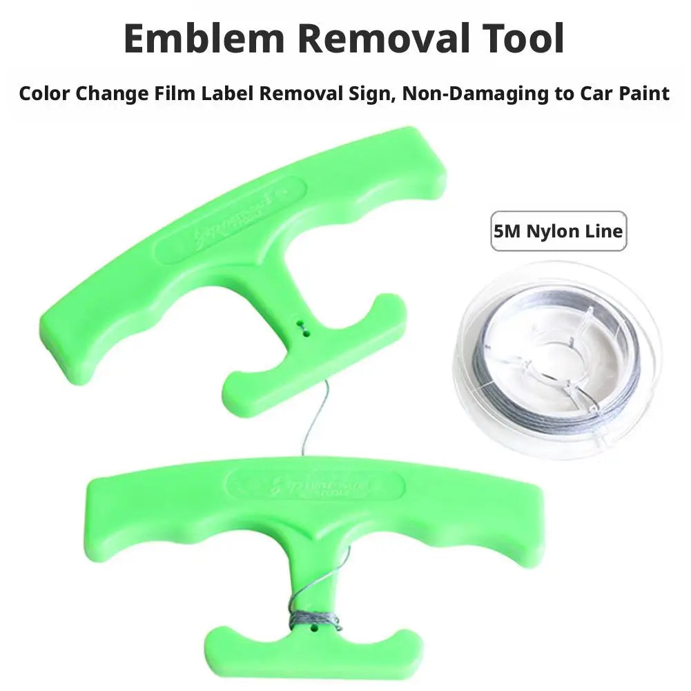 Car Logo Removal Tool No-scratch Pry Vehicle Emblem Spoiler Stripping Qme