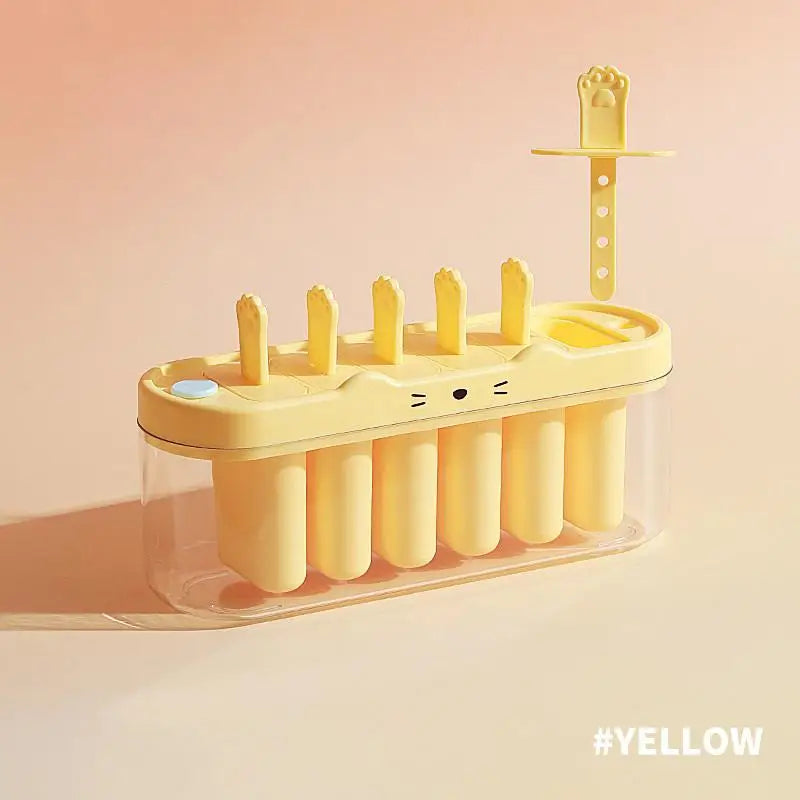 Six-cavity Ice Cream Mold Home Use Homemade Popsicles Children's Qme A