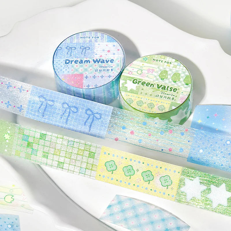 Korean Style Cartoon Light Salt Verse Making Tapes DIY Scrapbook Stickers for School Planner Decor Personalized Stationery Qme