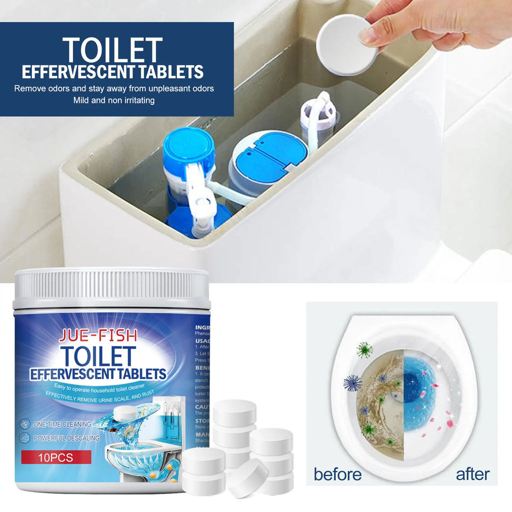 Toilet Effervescent Tablets Remover Urine Stain Deodorant Yellow Dirt Cleaning Bathroom Detergent Toilet Decontaminate Cleaner Qme
