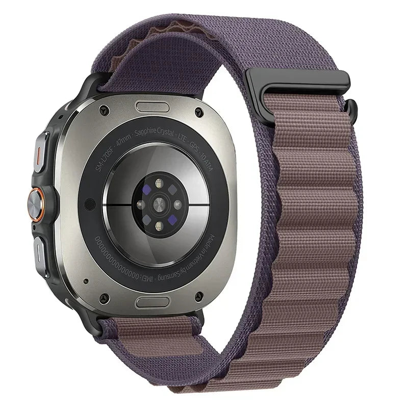 Alpine Loop For Samsung Galaxy Watch 7 Ultra Strap 47mm Accessories Sport Nylon Bracelet correa Galaxy watch ultra band 47 mm Qme Indigo Galaxy Watch Ultra