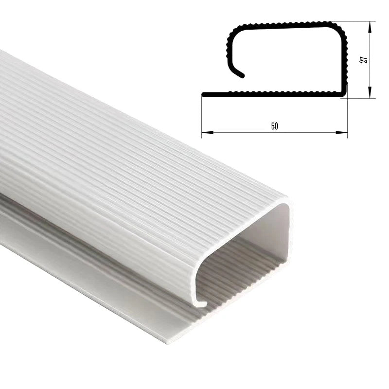 White Cable Protecter No Drilling Under Desk Management Tray Channel Qme White