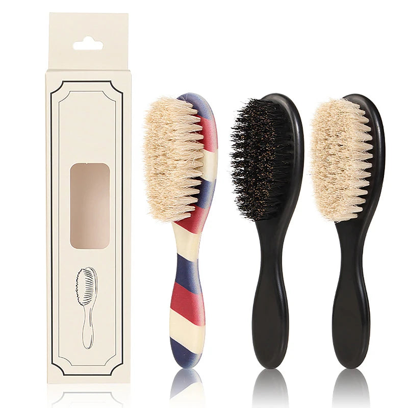 Wild Boar Bristles Material Dual-purpose Beard Brush Shaving Barber Qme