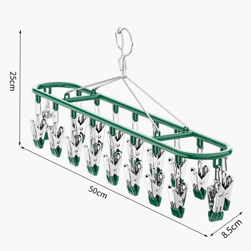 Stainless Steel Sock Rack Clothes Multifunctional Household Unmarked Qme