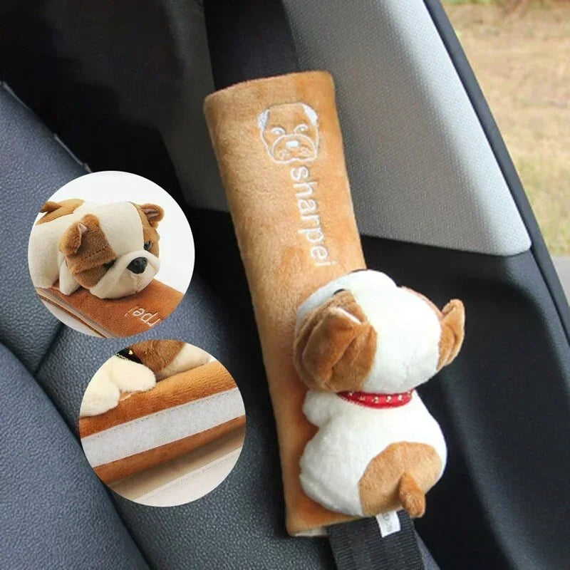1pcs Cute Animal Car Seat Belt Pads Universal Car Seat Shoulder Strap Pad Cushion Cover Car Belt Protector Safety Belt Cover Qme
