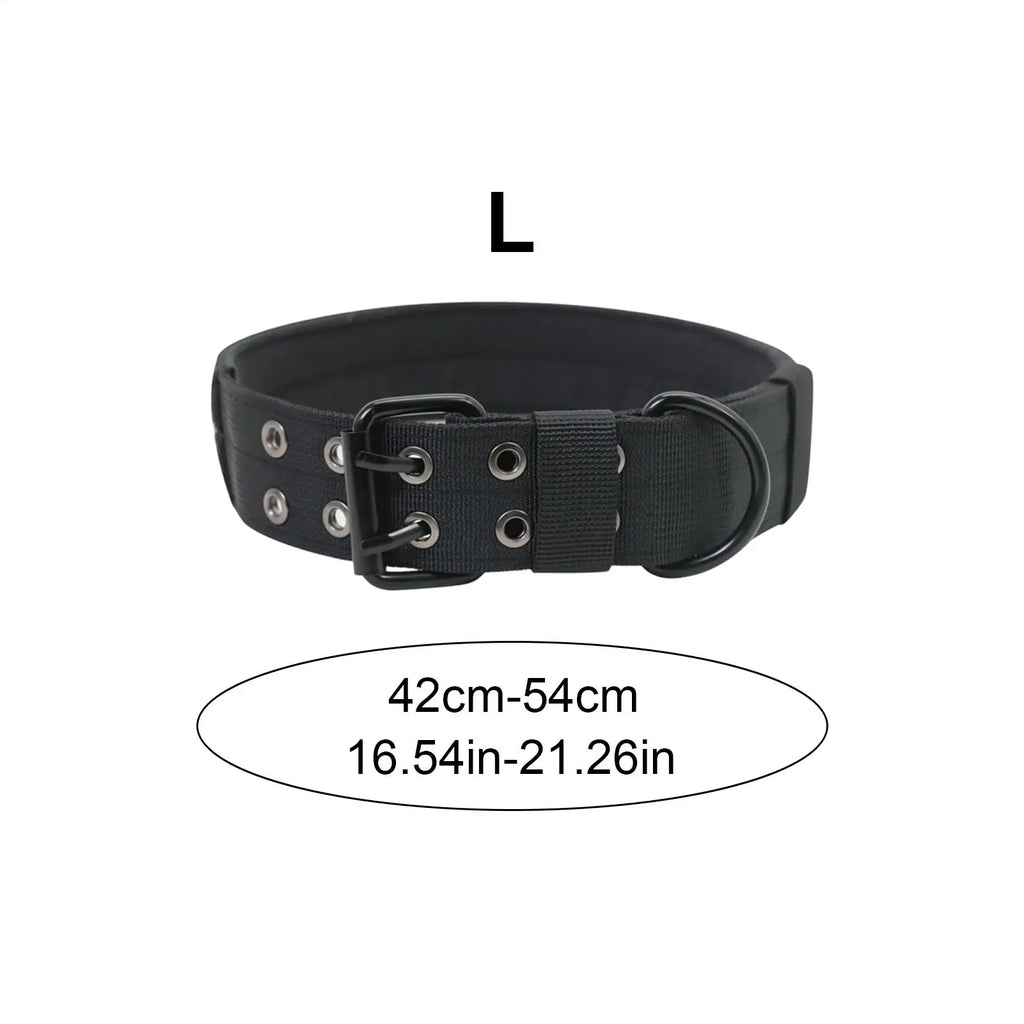 Adjustable Dog Collar Soft Heavy Duty Lead Neckwear Service Outdoor Qme