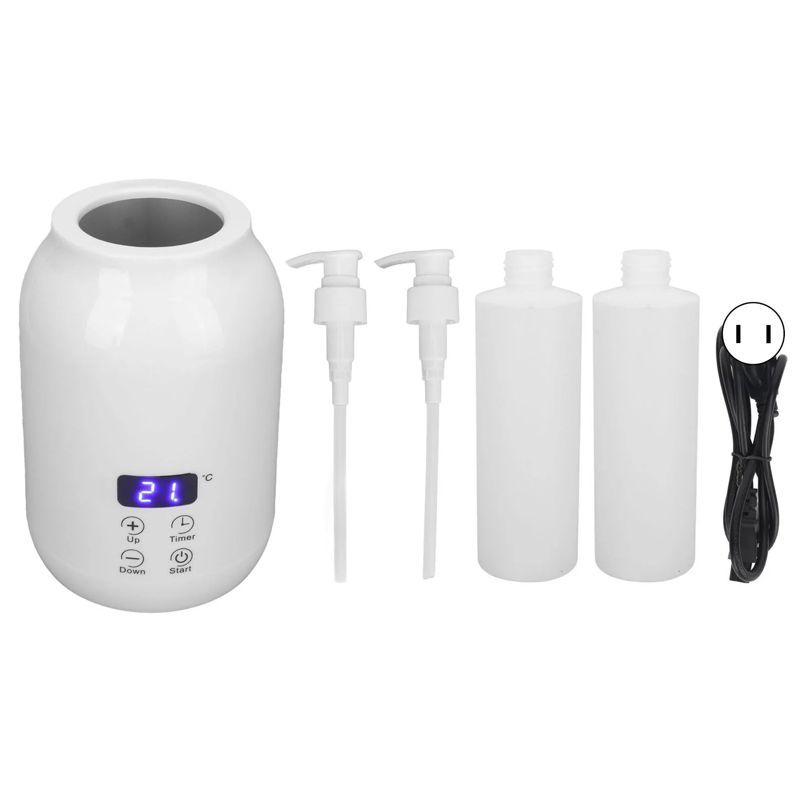 Single Bottle Massage Oil Heater Massage Oil Heater LED Display Touch Control Temperature Adjust Essential Oil Bottle Warmer Qme US