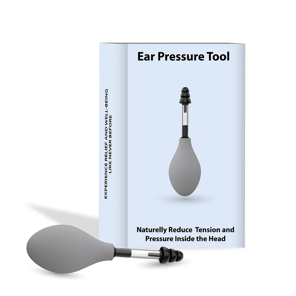 Natural Ear Massage Tool Calm Relieve Pressure Sinus Discomfort Qme GRAY