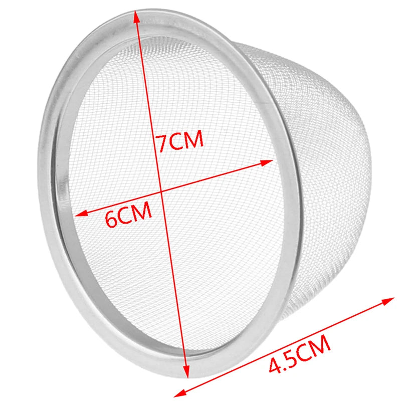 Diameter 5-8CM Reusable Stainless Steel Mesh Tea Infuser Strainer Teapot Tea Leaf Spice Filter Drinkware Kitchen Accessories Qme Outer diameter 7CM
