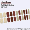 22Tips Sparkling Leopard Pattern Full Cover Nail Stickers French Qme BSA-0178