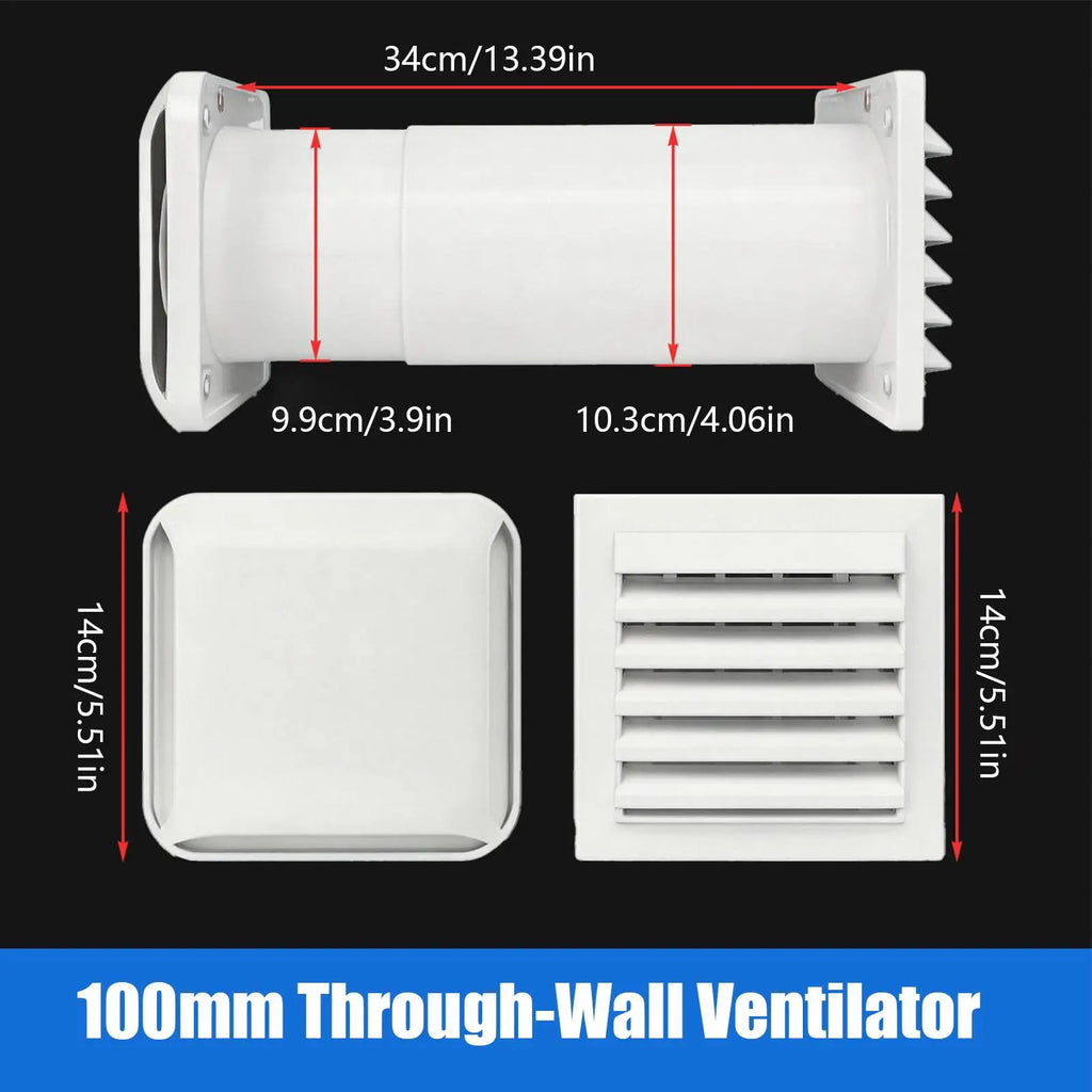 Passive Air Vent Through Wall Intake Airflow Ventilation Home Qme