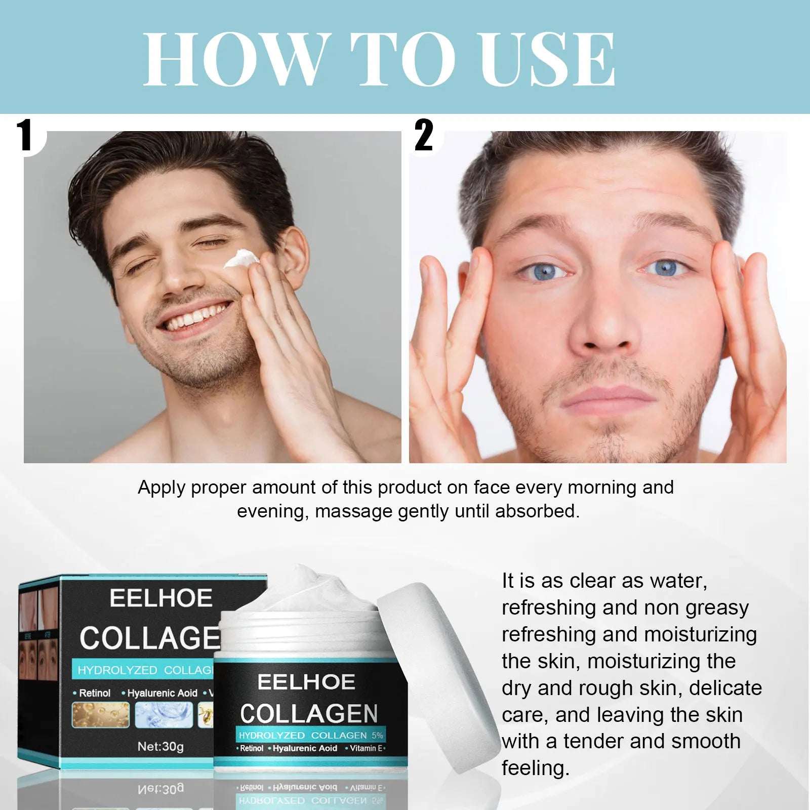 Anti-Wrinkle Cream for Men Mild Moisturizing Removing Wrinkles Firming Lifting Neck Fade Fine Lines Anti-Aging Facial Treatment Qme