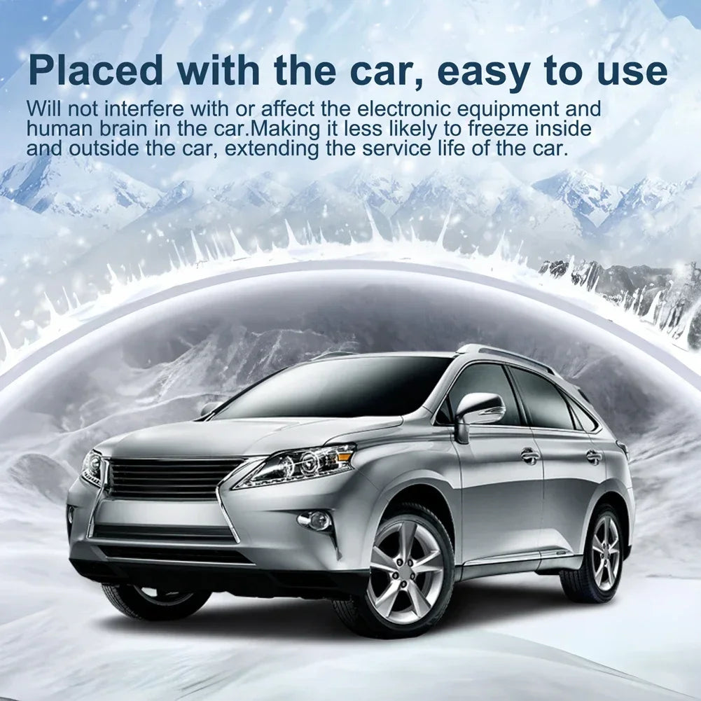 Solar Antifreeze Electromagnetic Molecular Windshield Car Snow Removal Instrument Window Glass Defogging & Defrosting & Deicing Qme
