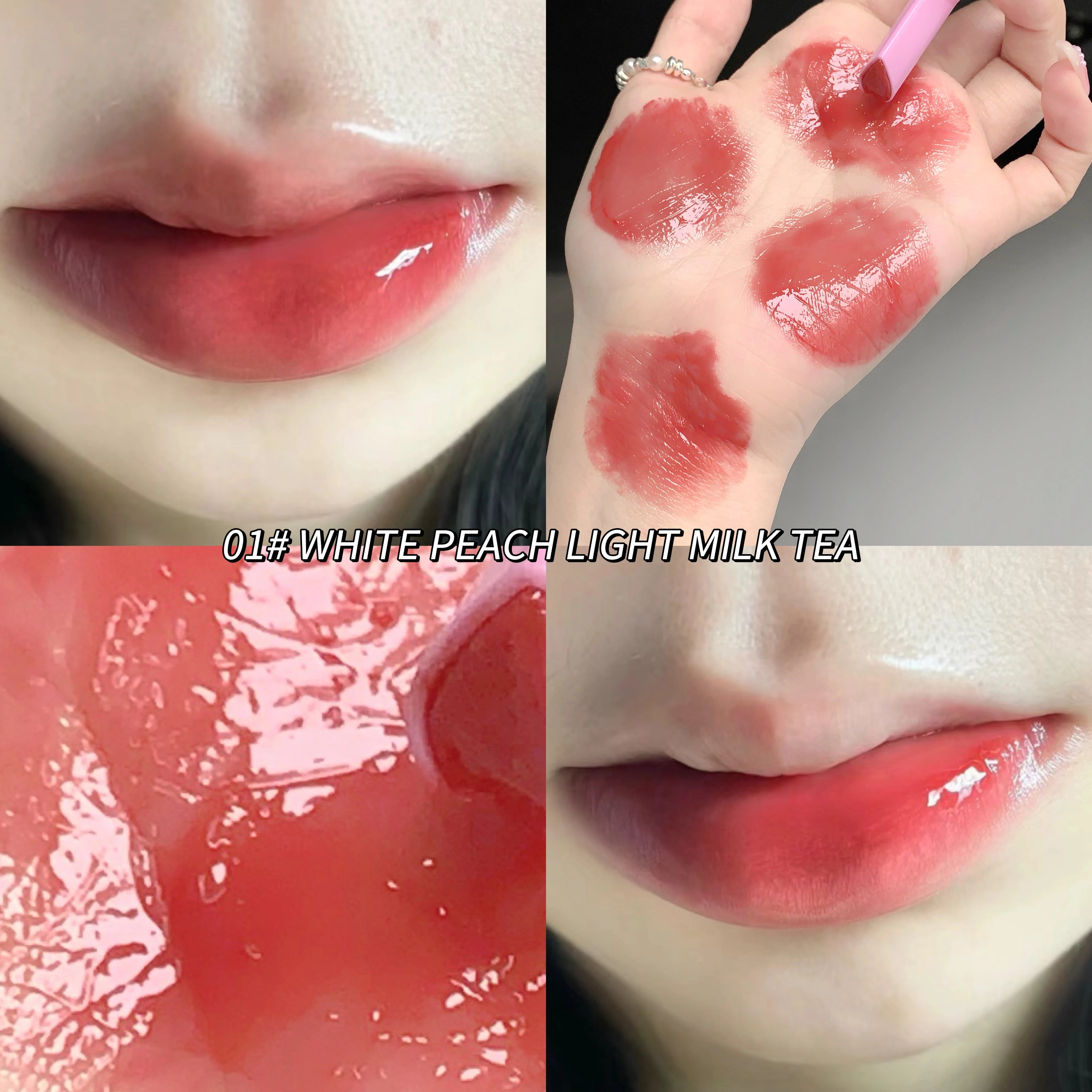 Gege Bear Translucent Crystal Jelly Lipstick Pen Moisturizing Water Qme GX1129-1