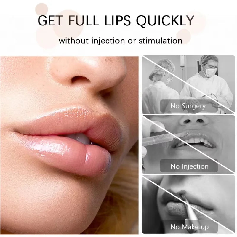 Fast Volumising Lip Plumper Serum Sexy Lip Oil Gloss Increase Lip Elasticity Reduce Fine Lines Brighten Moisturizing Lip Care Qme