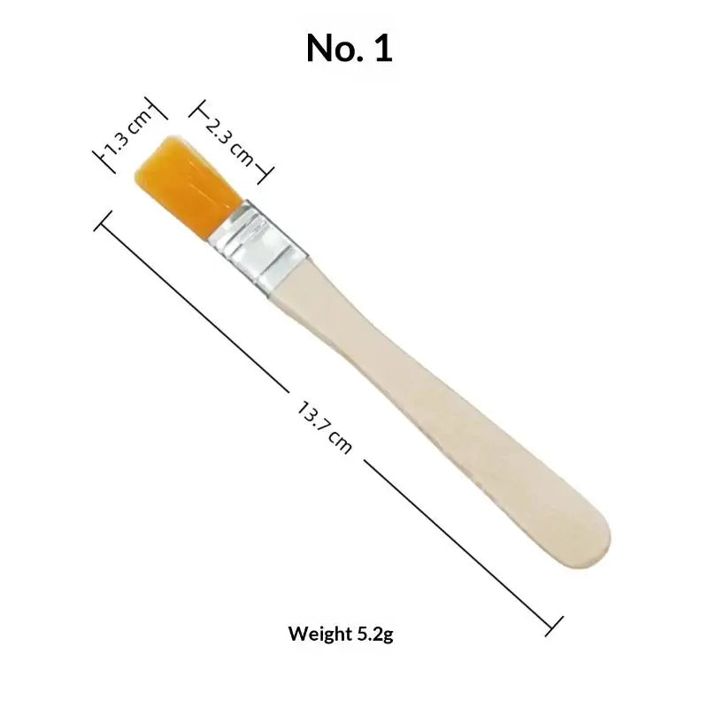 Nylon Paint Brushes Flat Wide Trim Oil Art Brush DIY Wall Cabinet Qme