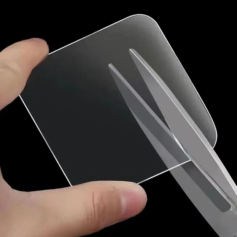 Super Strong Double Sided Adhesive Tape 6*6cm Transparent Square Nano Wall Stickers Patch for Home Seamless Waterproof Tapes Qme