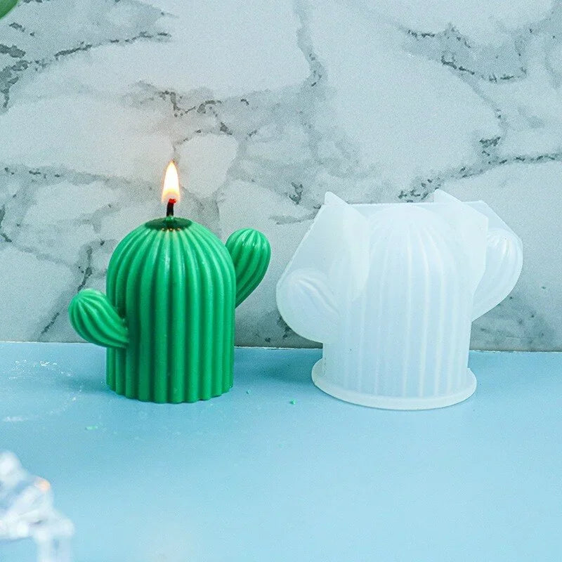 New Candles Handmade Soap Aromatherapy Make DIY Crystal Drop Mould Cactus Ornaments Candle Making Molds Qme