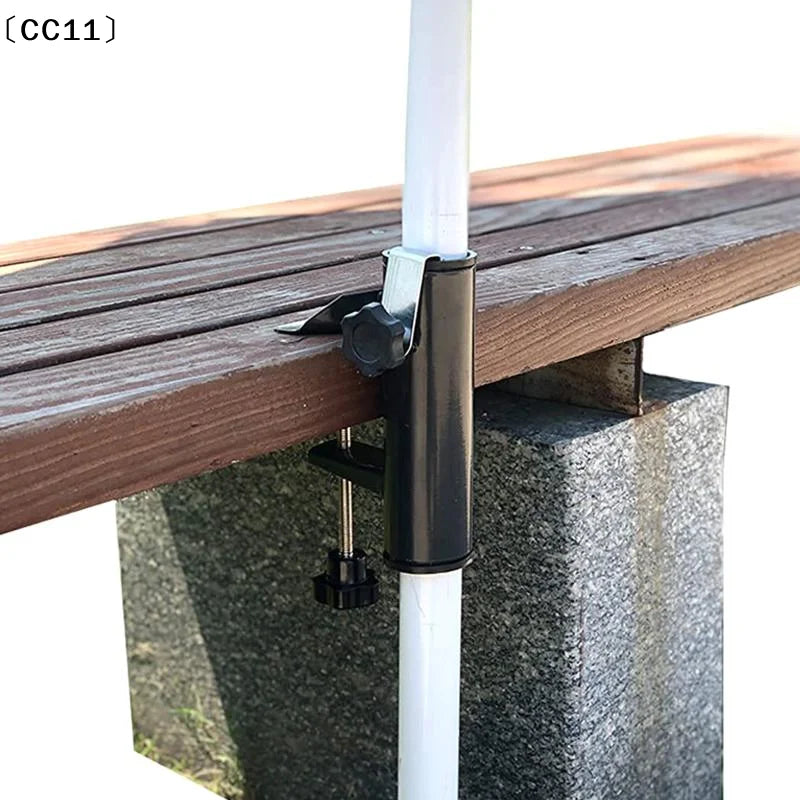 Outdoor Patio Beach Sunshade Umbrella Fixing Clip Garden Holder Qme