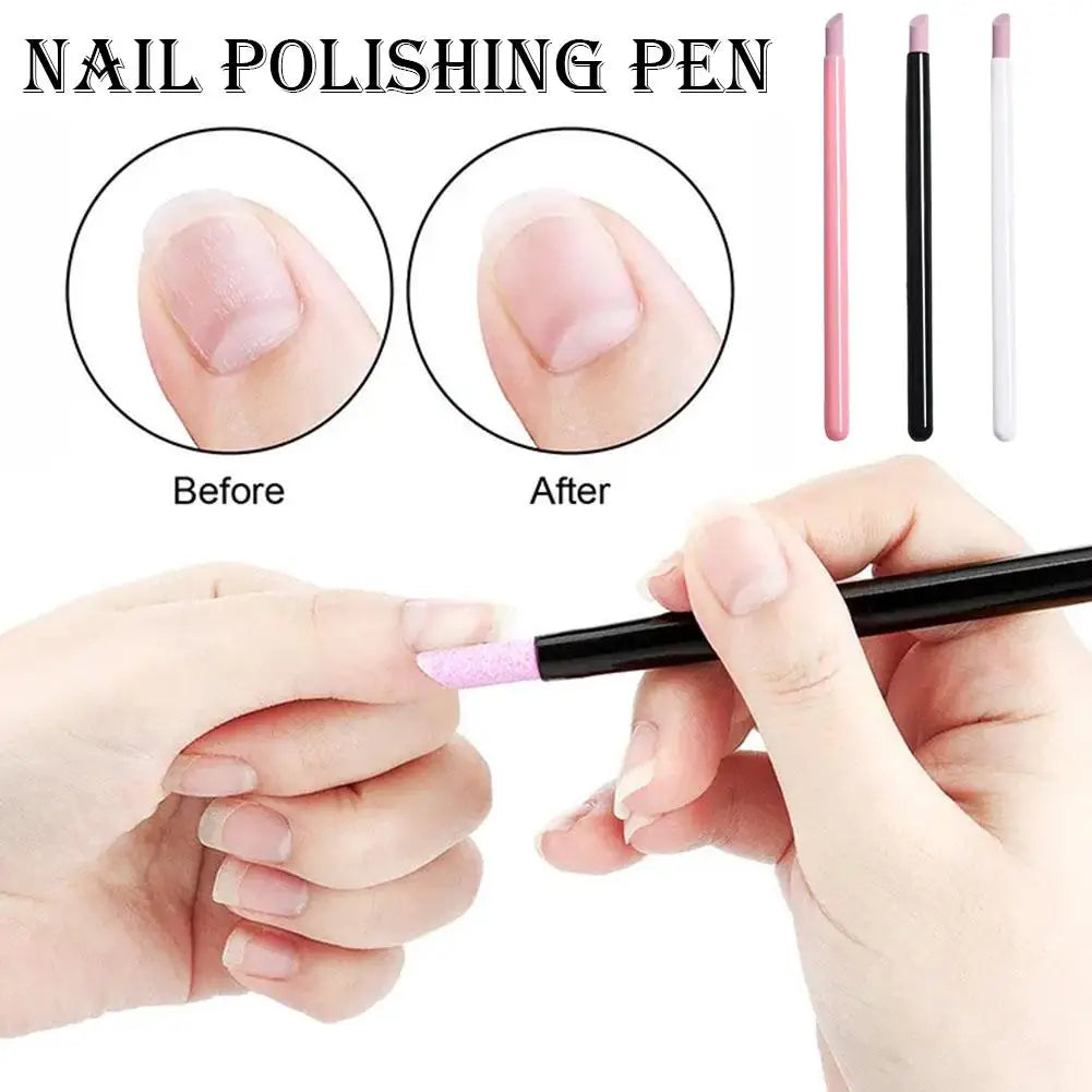 Nails Art Quartz Grinding Pen for Remover Cuticle Dead Skin UV Gel Polish Nail File DIY Manicure Pedicure Care Tools Qme
