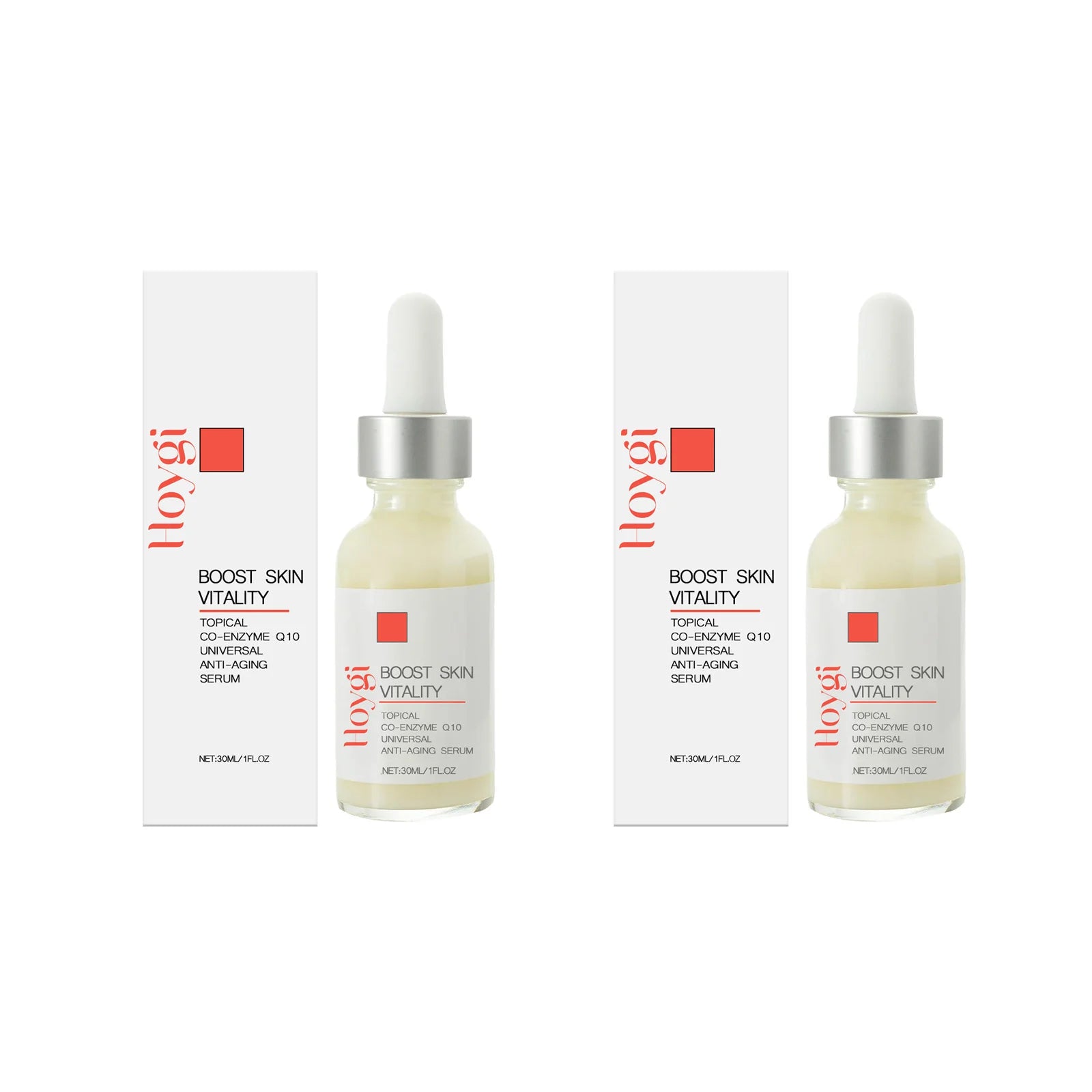 Face & Neck Firming Serum Deep Nourish Fade Fine Lines Lifting Tighten Skin Topical Co-Enzyme Q10 Universal Anti-Aging Serum Qme 2 x 30ml Boxed