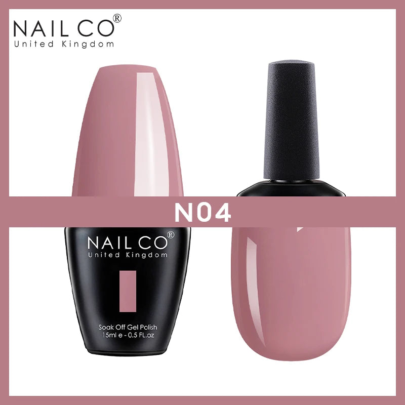 NAILCO Nude Nails Gel Nail Polish UV LED Semi-permant Varnish Hybrid