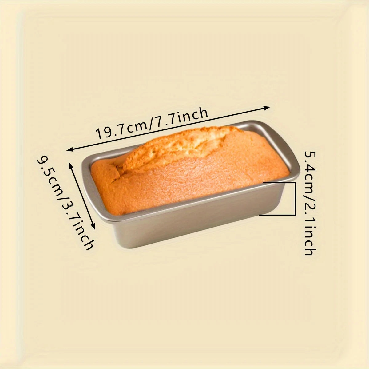 1pc Pound Cake Mold, Long Strip Toast Bread Mold, Non-Stick Bread Box, Baking Tray, Home Tool for Oven Use Qme Mittelgro e