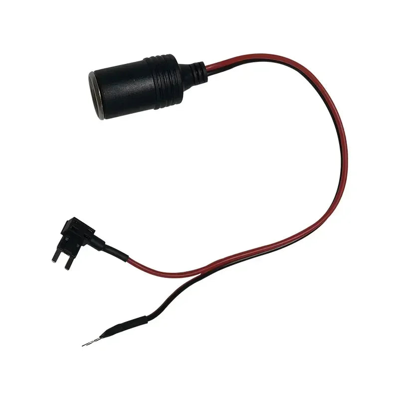 Pure Copper Car Cigarette Lighter Charger Cable Female Socket Plug Connector Adapter Cable Fuse Qme