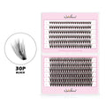 NATUHANA 10D 20D 30D 40D Cluster Eyelashes DIY Mink Individual Lashes Qme 30P Black Mix 8-15mm