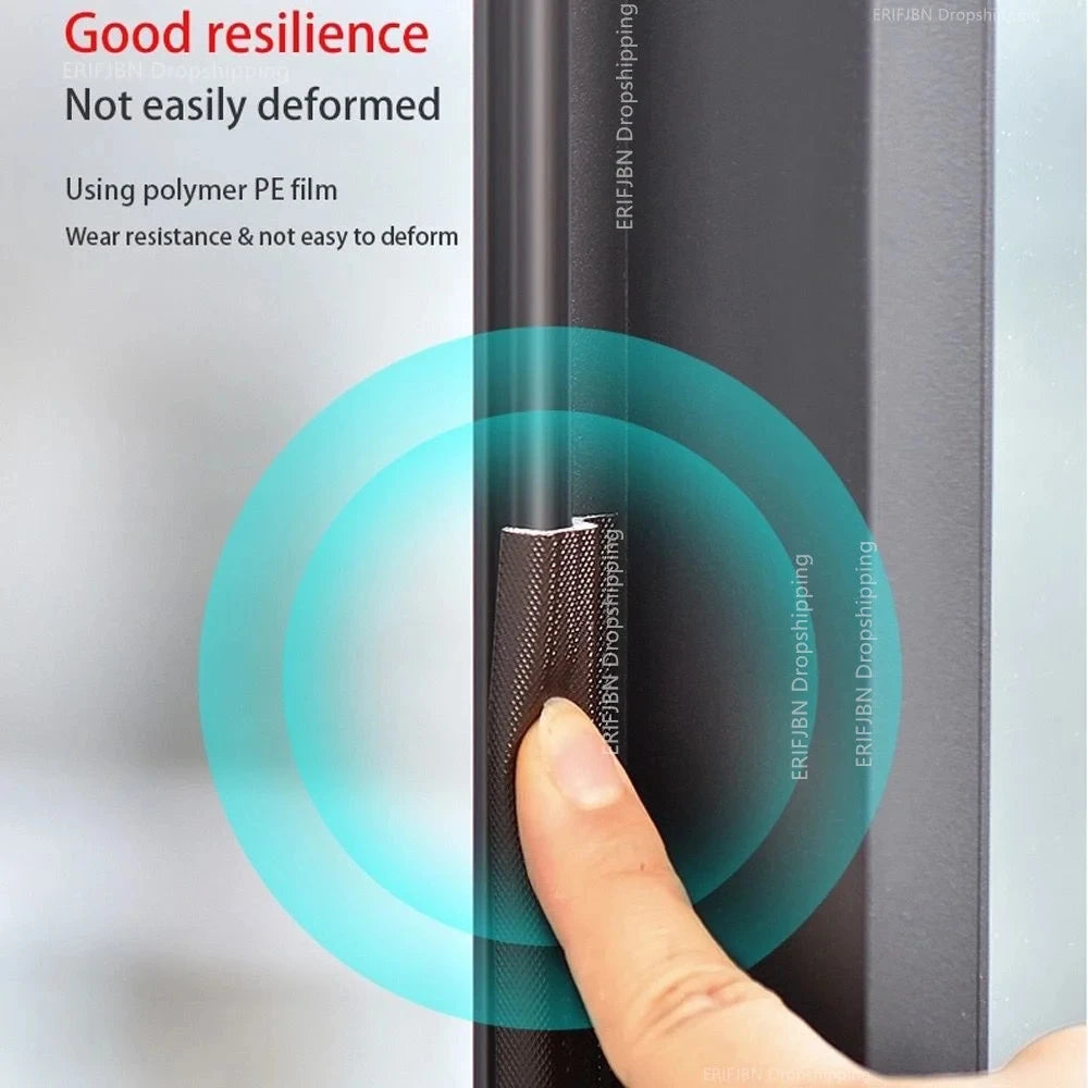 New 40M Acoustic Foam Sealing Strip for Casement Window S-type Waterproof Weather Stripping Door Seal Gap Filler Tape Qme