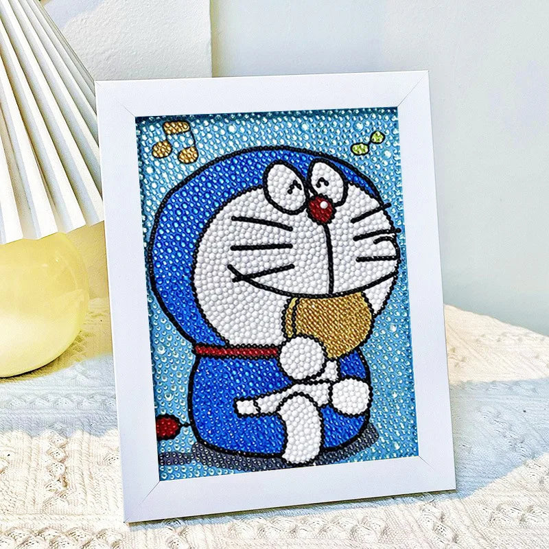 Hello Kitty Kuromi Diamond Painting DIY Craft Kit with Frame Cartoon Diamond Painting for Students Diamond Painting Gift Qme 15
