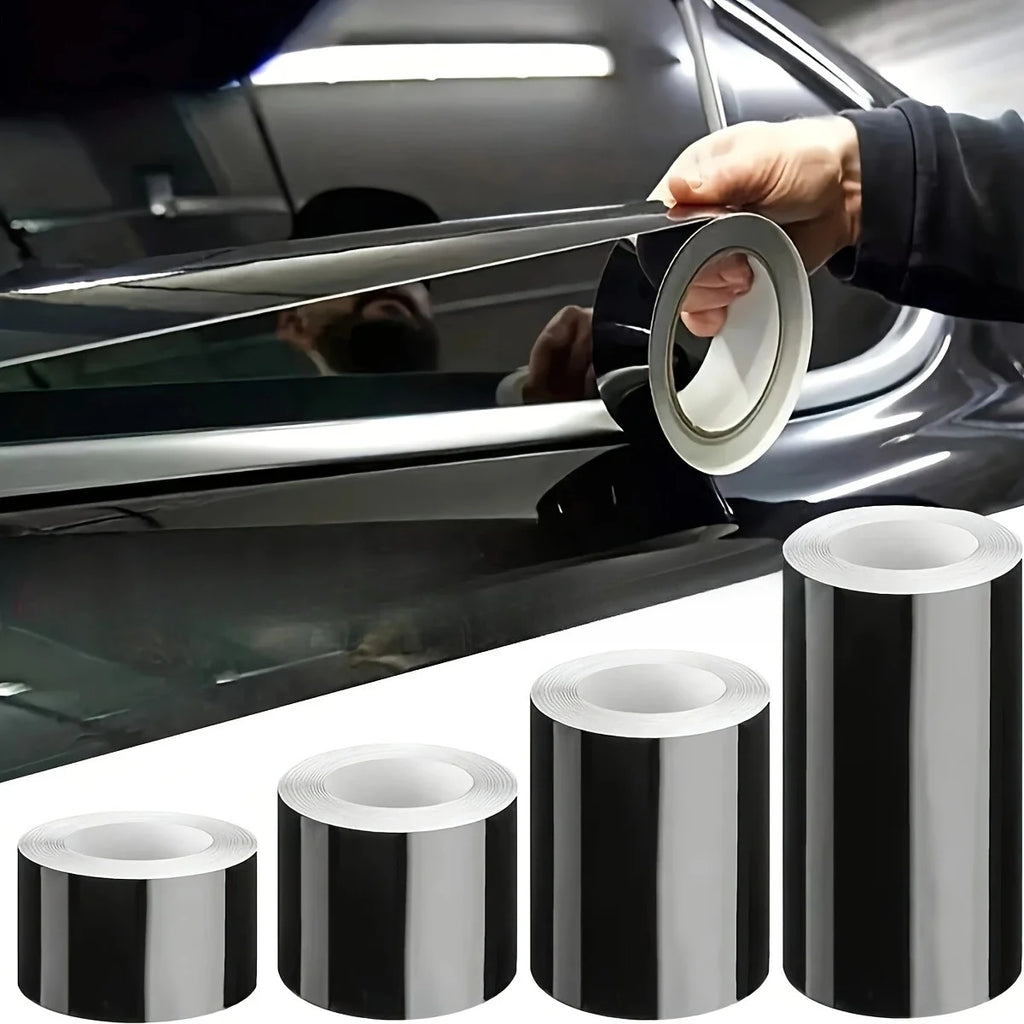 Car Door Edge Protective Film Glossy Surface, Packaging Tape, with Self-Adhesive Universal, Car Window Decorative Film Tape Qme