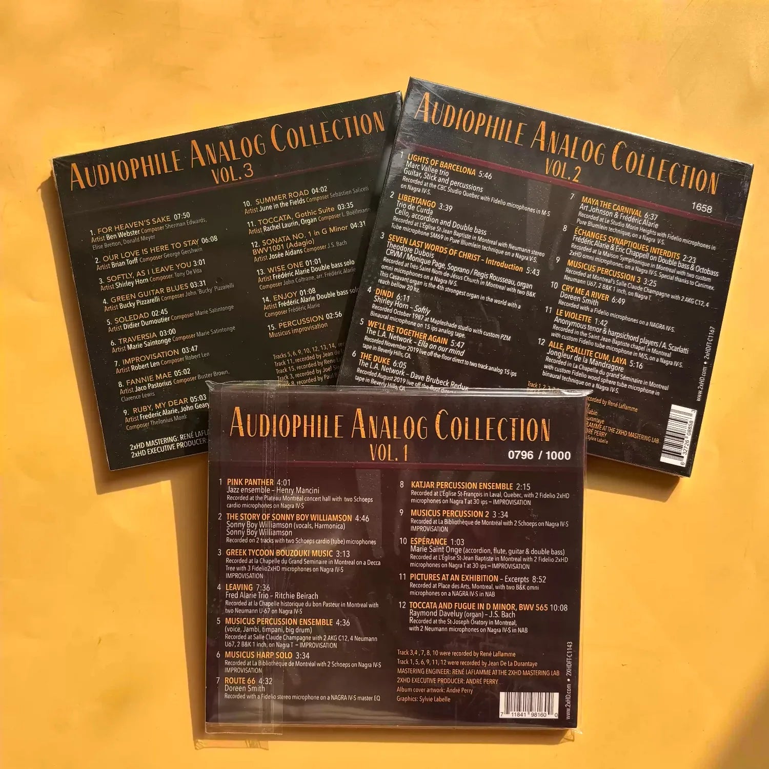 Audiophile Analog Recordings Compilation CD Set Vol.1-3 Collection, High-Resolution Sound for Immersive Listening Experience Qme