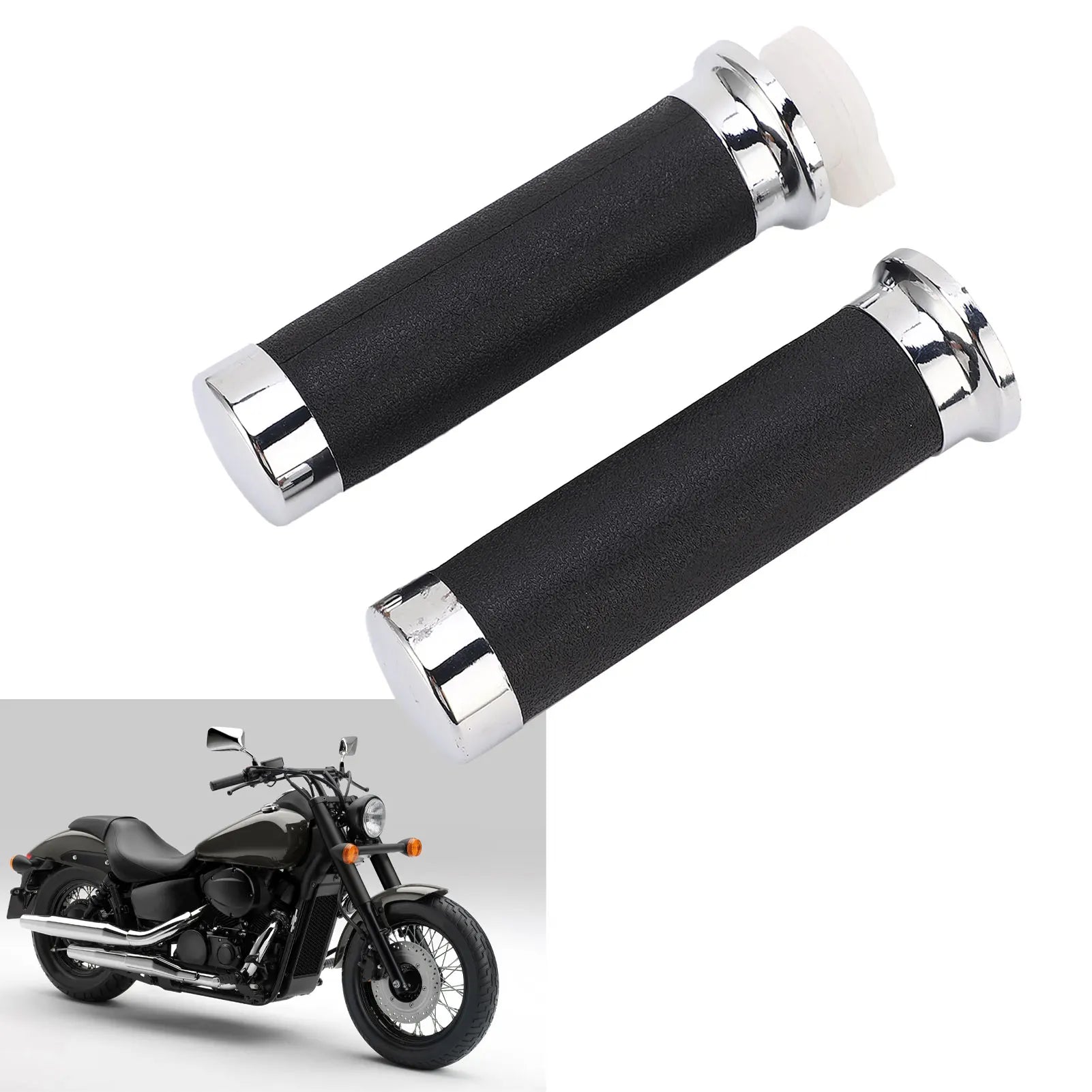 Motorcycle Handle Grip Throttle Handle Grips Anti Aging Ergonomic Cool for Magna 250 for Shadow 400 750 VT600 VT750 Qme
