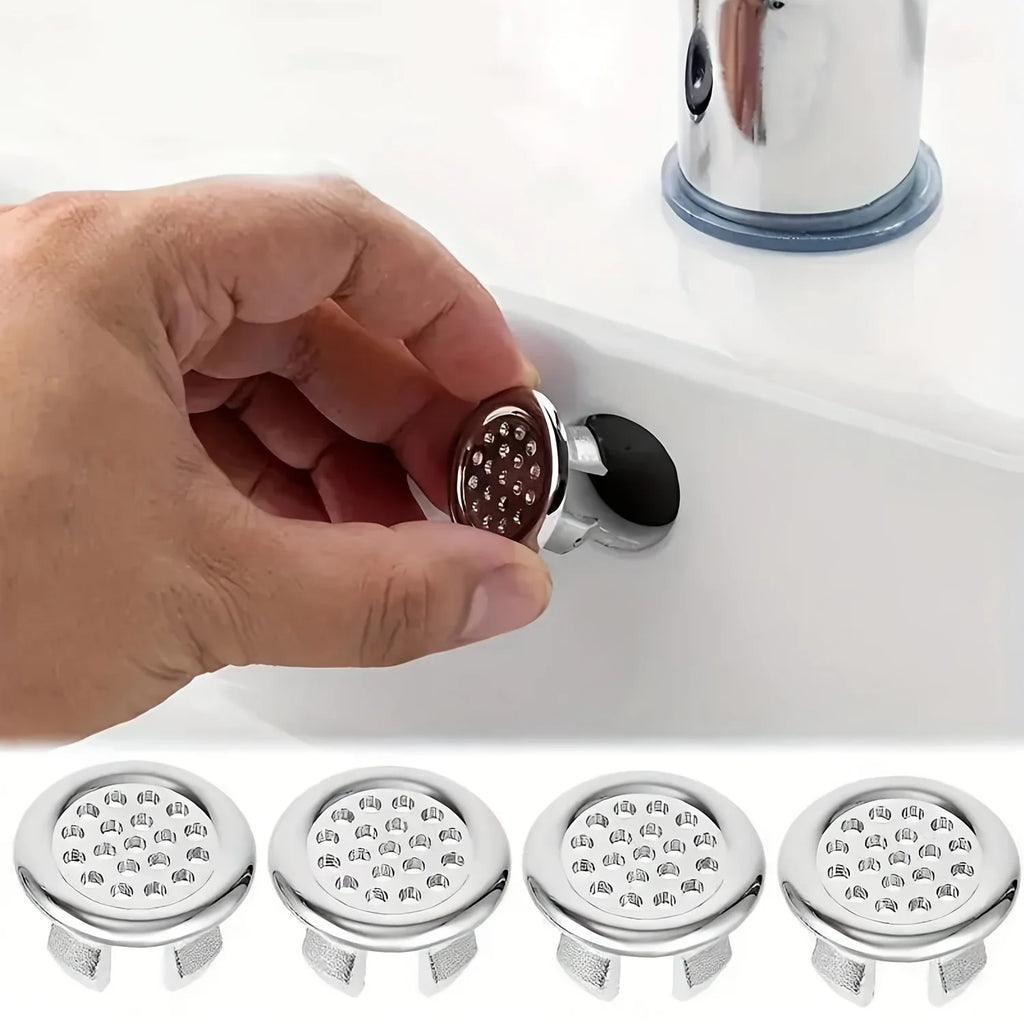 Vanity sink overflow cover sink Ceramic bathroom container Kitchen basin Decorative round cover insert hole Qme 10pcs