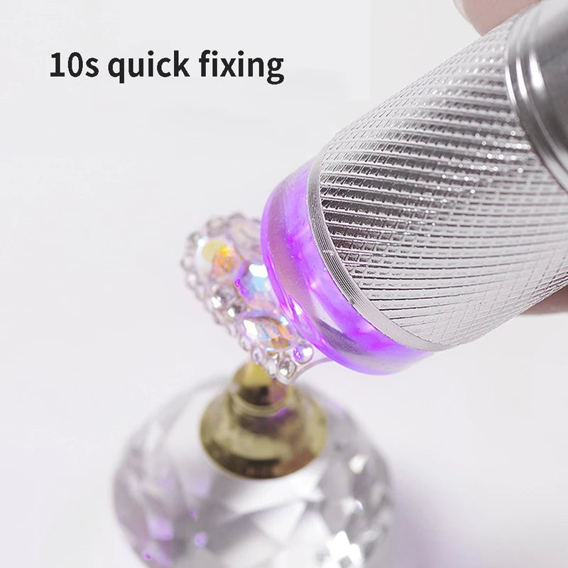 Nail Lamp Mini UV Portable Silicone LED Flashlight Stamper Quick Dry Qme