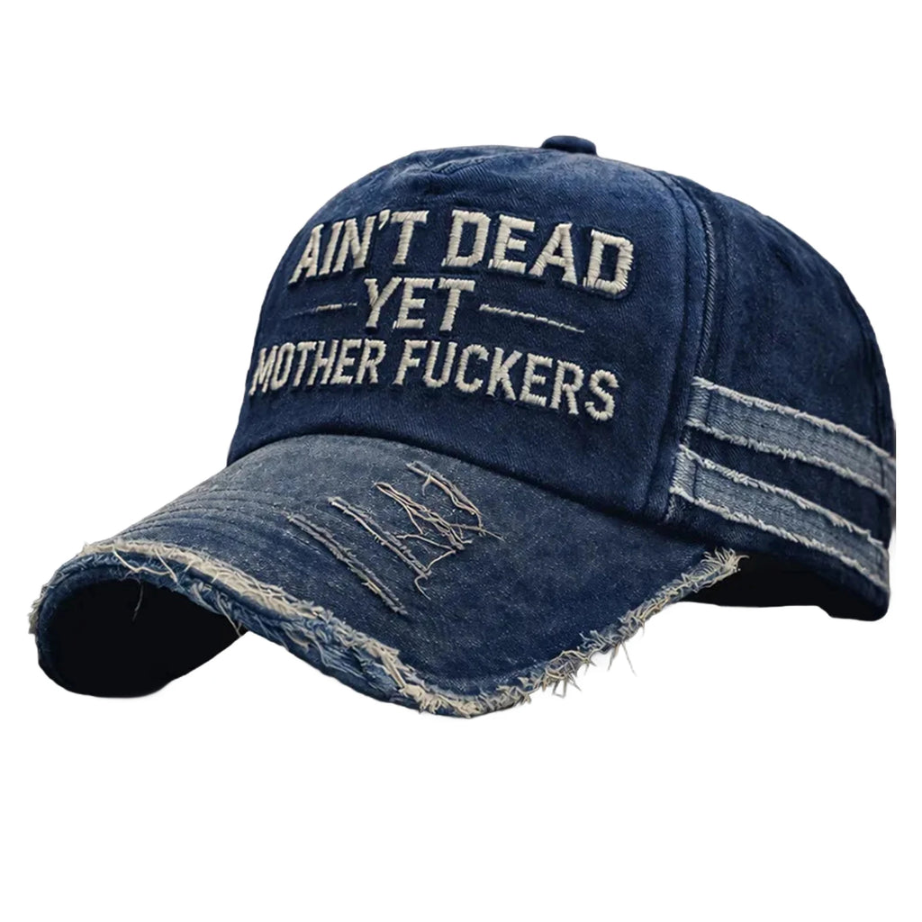 Unisex Washed Vintage Design Commemorative Hat Distressed Adjustable Letter Sun Hat Fashionable Casual Versatile Baseball Cap Qme