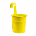 Iron Hanging Flower Pot Hook Wall Mounted Planter Holder Balcony Qme yellow