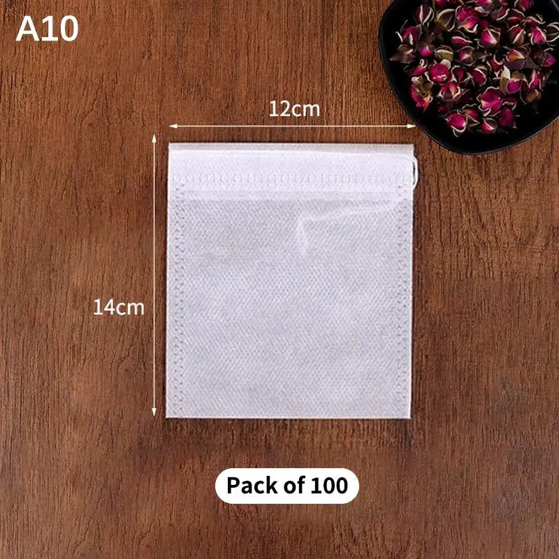Tea Infuser Spice Loose Coffee Seal Filter Mesh Bag Disposable Pouch Qme A10